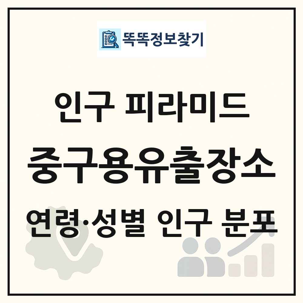 중구용유출장소 인구 피라미드 링크 그림